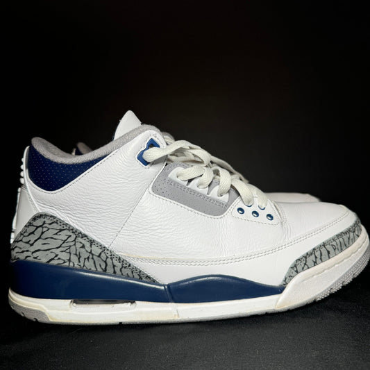 Air Jordan 3 Retro Midnight Navy Men's Shoes - Size 10.5