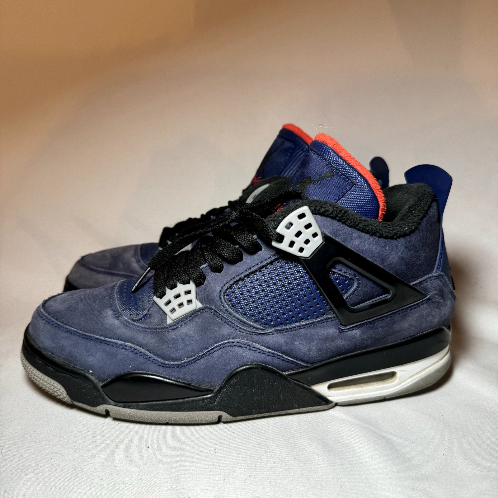 Air Jordan 4 Retro Winter Loyal Blue Men's Shoes - Size 9