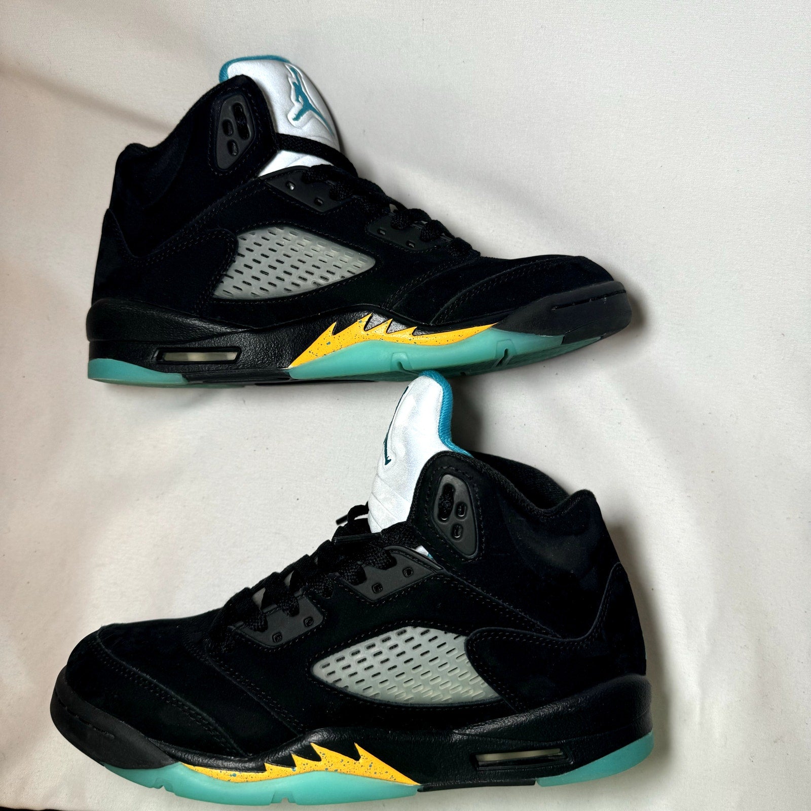 Air Jordan 5 Retro GS Aqua Kids Shoes  - Size 7