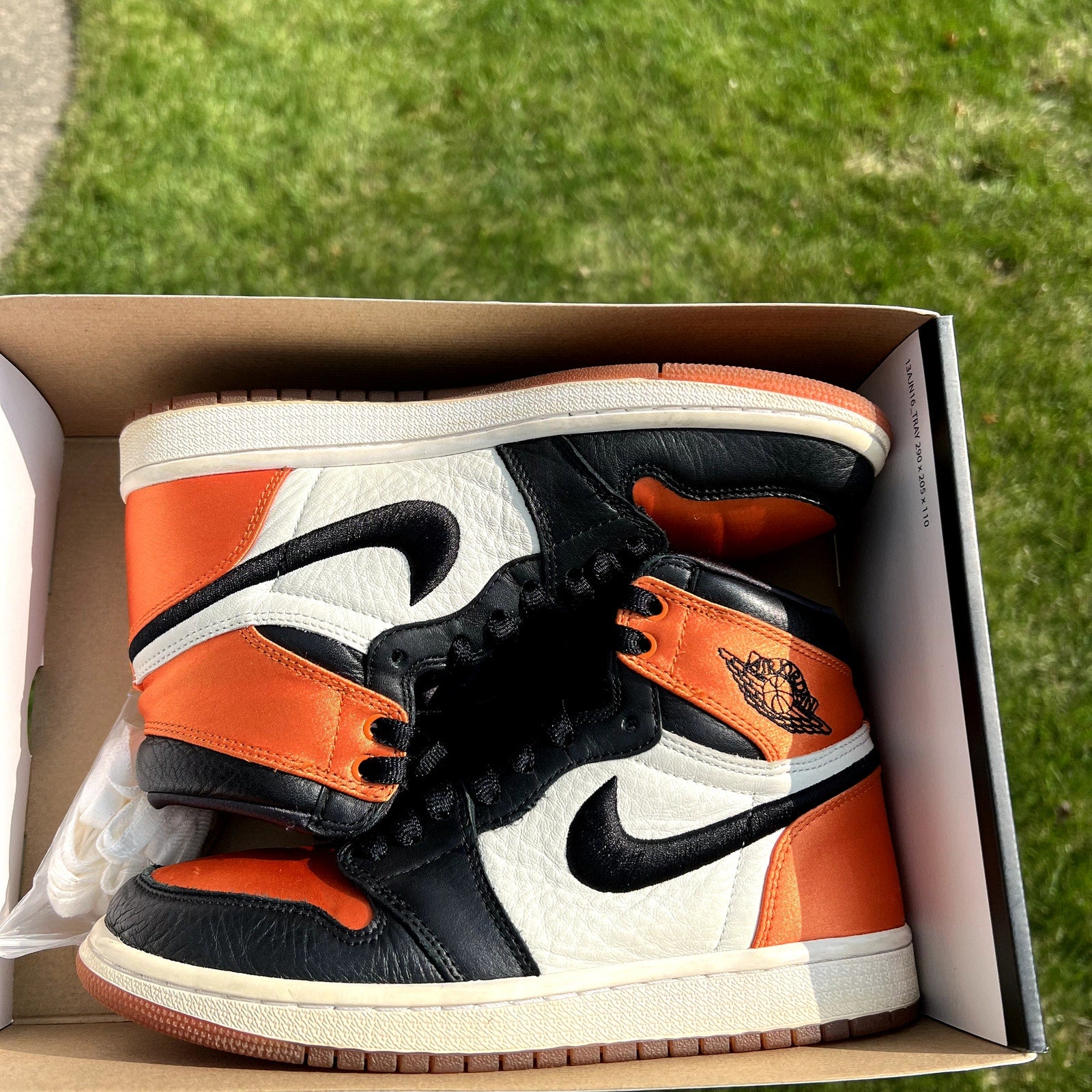 Air Jordan 1 Retro High OG Satin Shattered Backboard 2018 Women's Shoes - Size 6.5