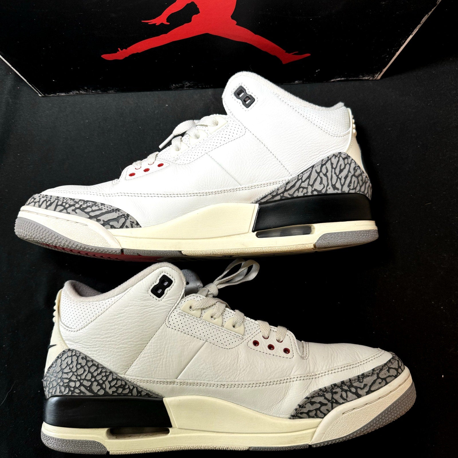 Air Jordan 3 Retro White Cement Reimagined Men's Shoes - Size 13