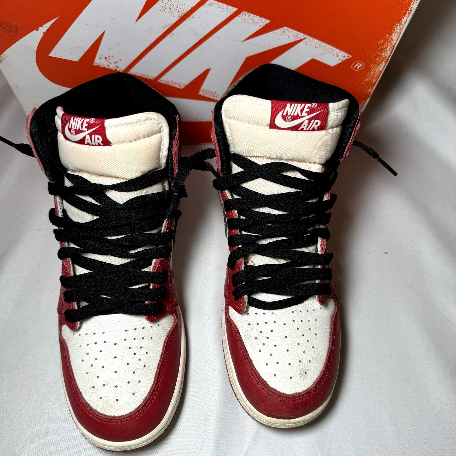 Air Jordan 1 Retro High OG GS Chicago Lost & Found Kids Shoes - Size 7