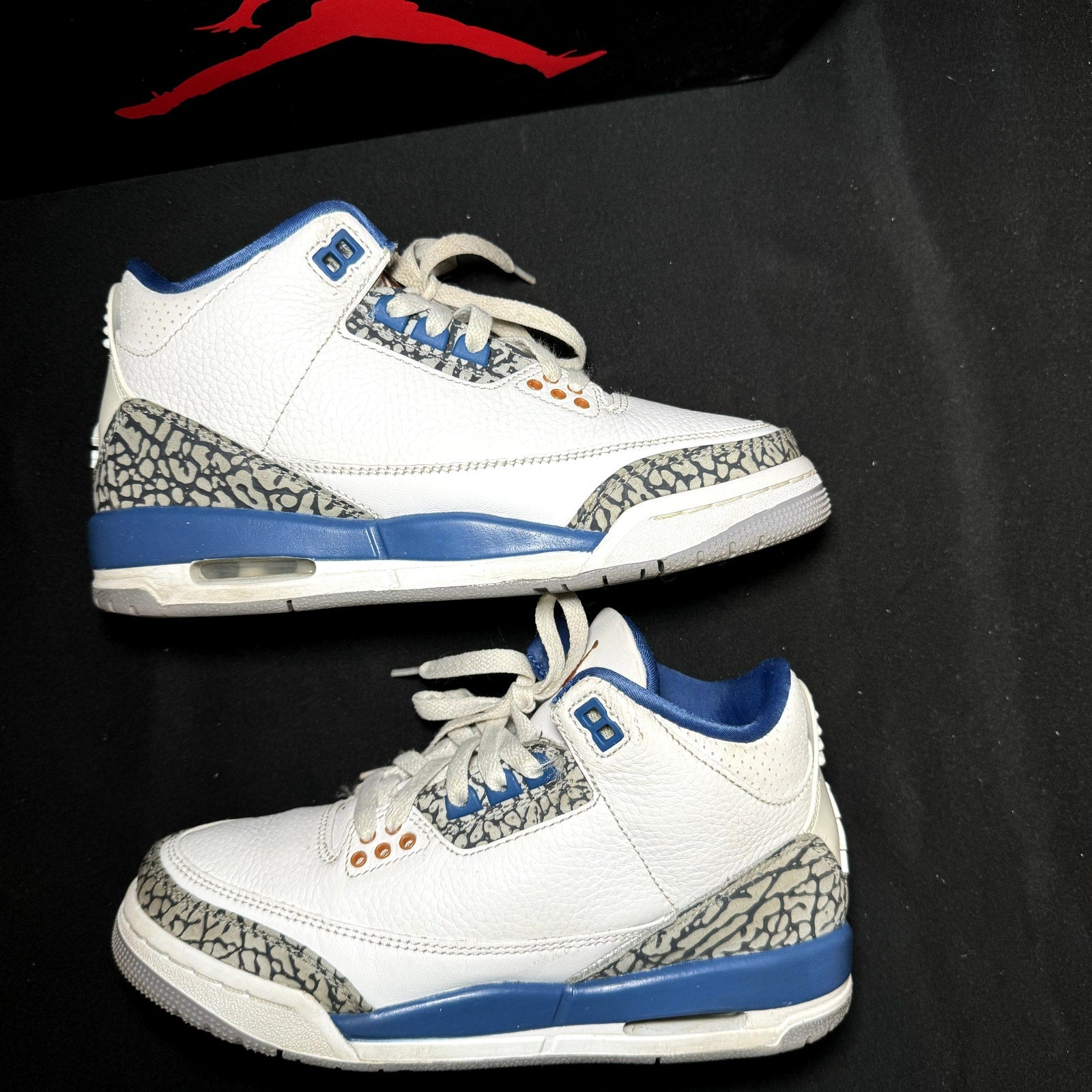 Air Jordan 3 Retro GS Washington Wizards Kids Shoes - Size 5