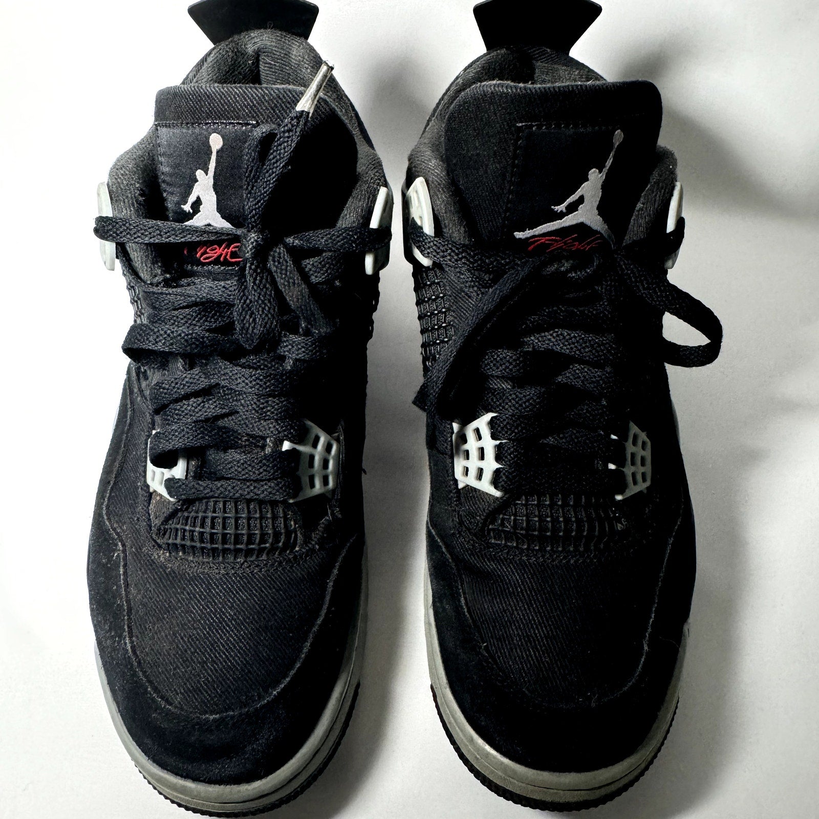 Air Jordan 4 Retro SE Black Canvas Men's Shoes - Size 9