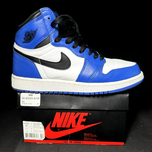 Air Jordan 1 Retro High OG BG Game Royal 2018 Kids Shoes - Size 6.5