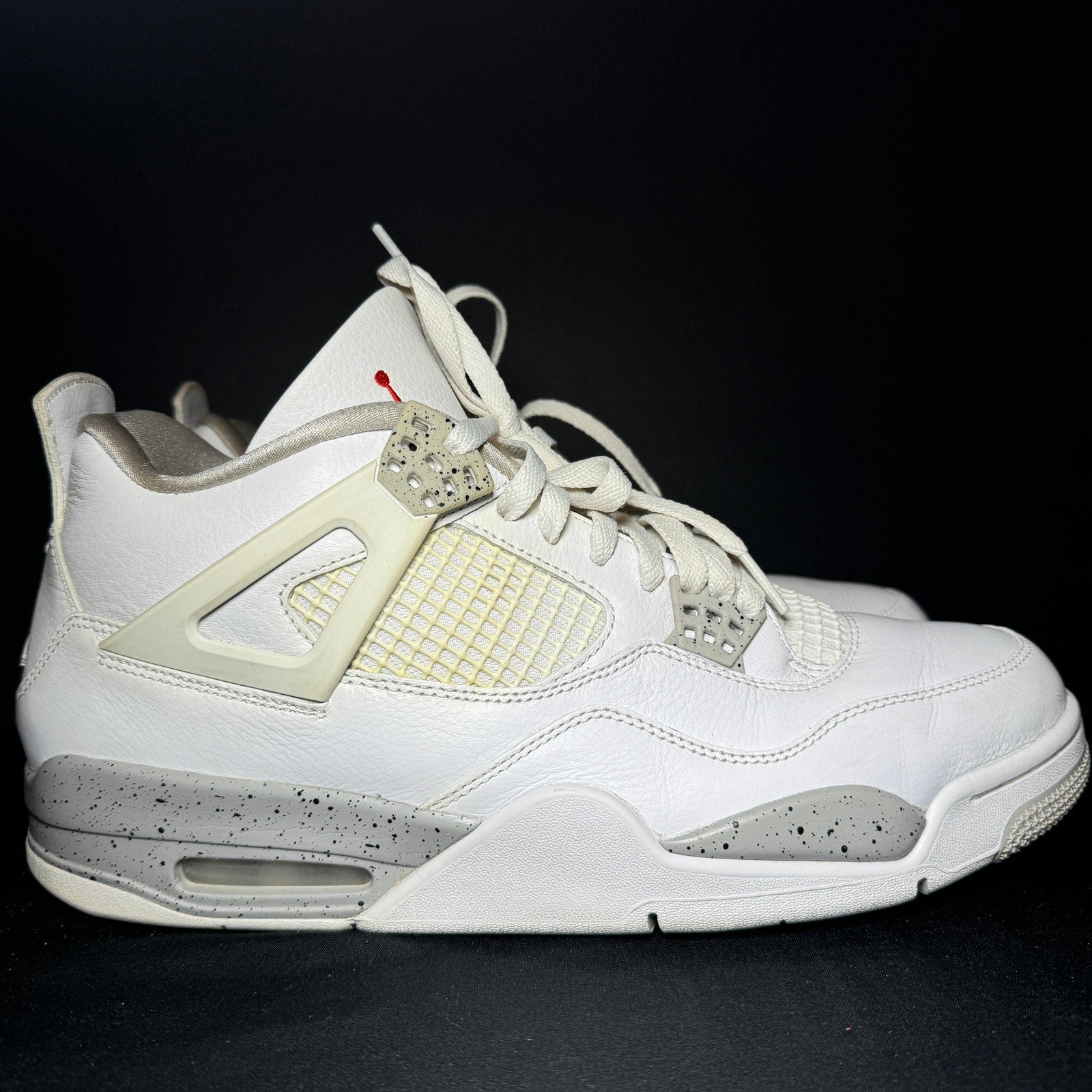 Air Jordan 4 Retro White Oreo Men's Shoes - Size 12