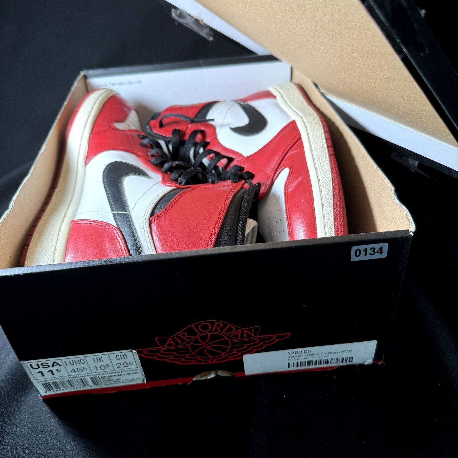 Air Jordan 1 Retro High Chicago 2013 Men's Shoes  - Size 11.5