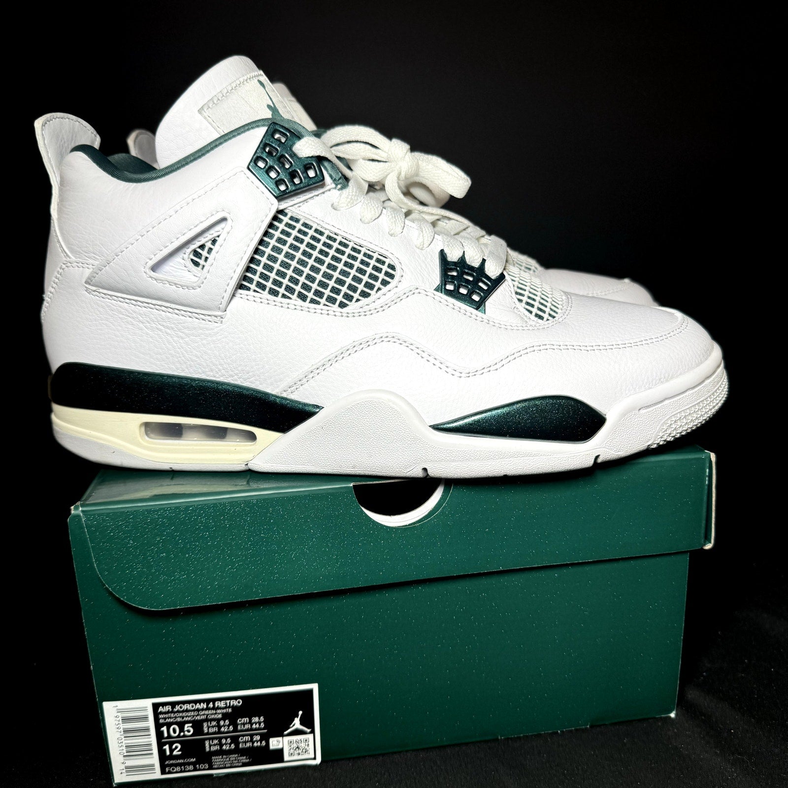 Air Jordan 4 Retro Oxidized Green Men's Shoes - Size 10.5