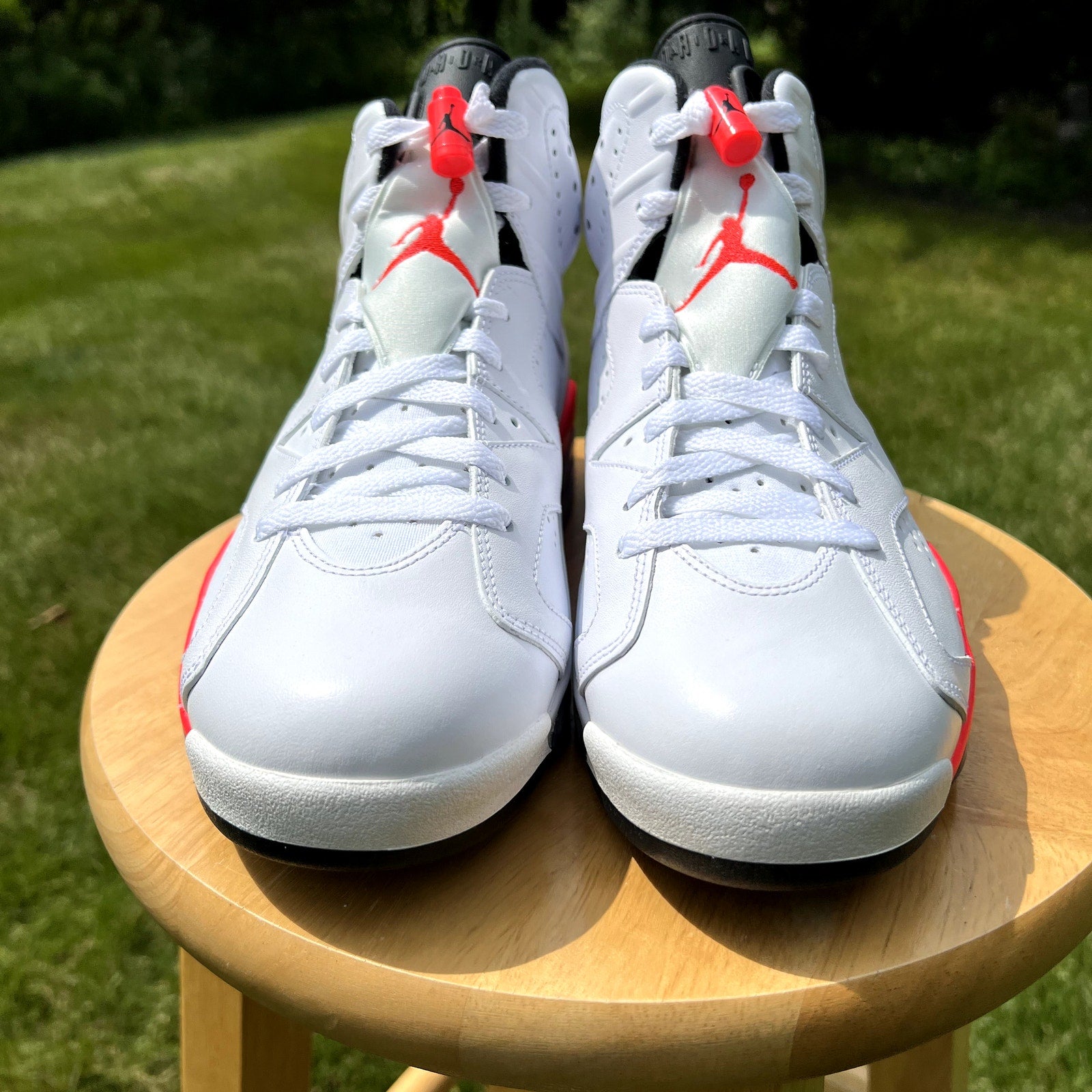 Air Jordan 6 Retro White Infrared 2014 Men's Shoes - Size 9.5