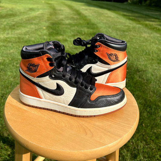 Air Jordan 1 Retro High OG Satin Shattered Backboard 2018 Women's Shoes - Size 6.5