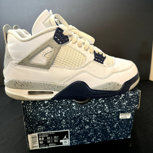 Air Jordan 4 Retro Midnight Navy Men's Shoes - Size 8.5