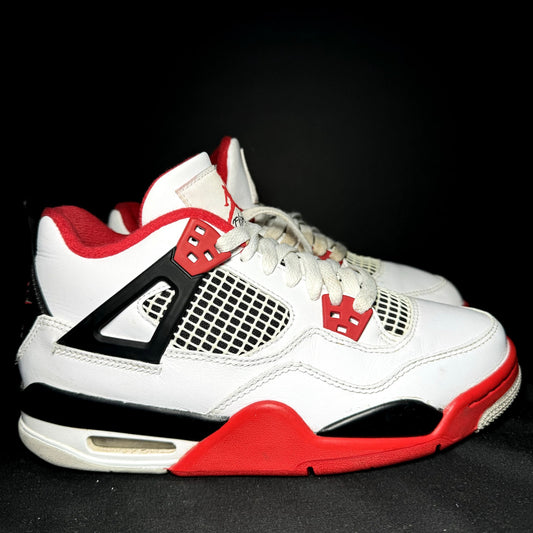 Air Jordan 4 Retro OG GS Fire Red 2020 Kids Shoes - Size 6