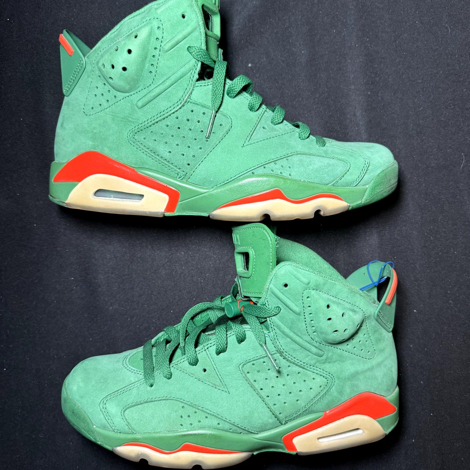 Air Jordan 6 Retro NRG Green Suede Gatorade Men's Shoes - Size 9