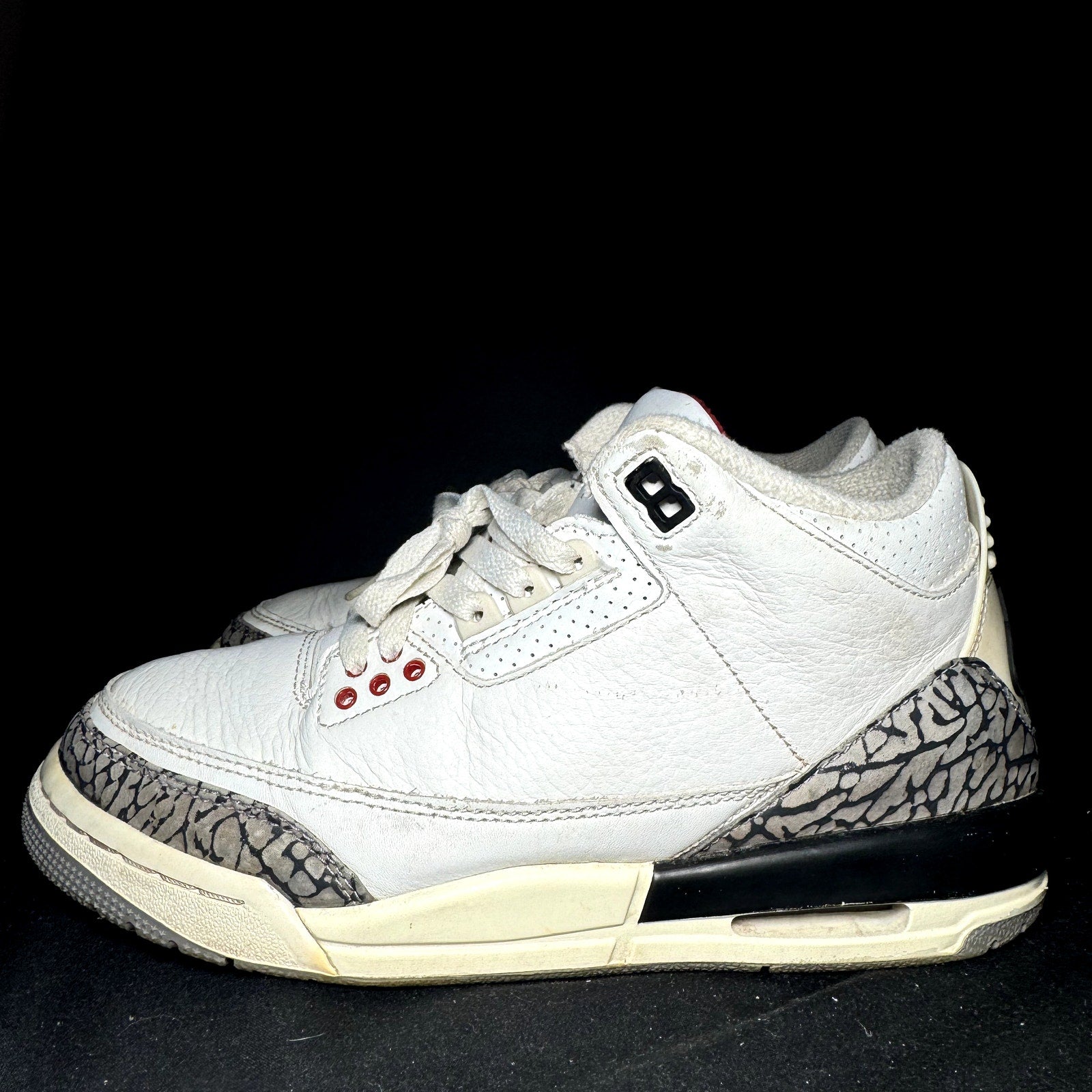 Air Jordan 3 Retro GS White Cement Reimagined Kids Shoes - Size 6.5