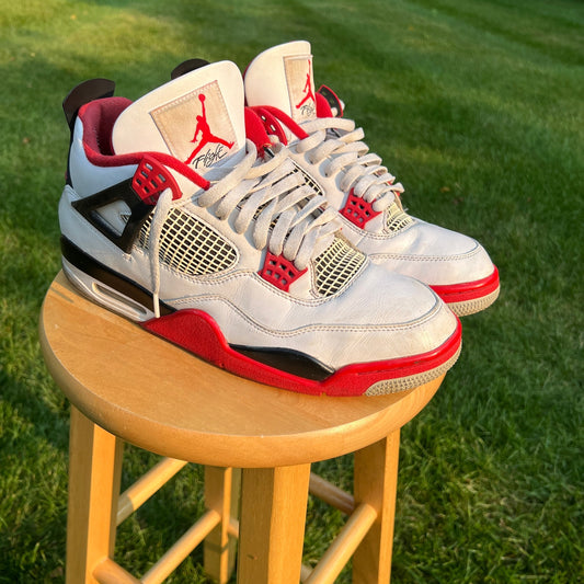 Air Jordan 4 Retro OG Fire Red 2020 Men's Shoes - Size 12.5