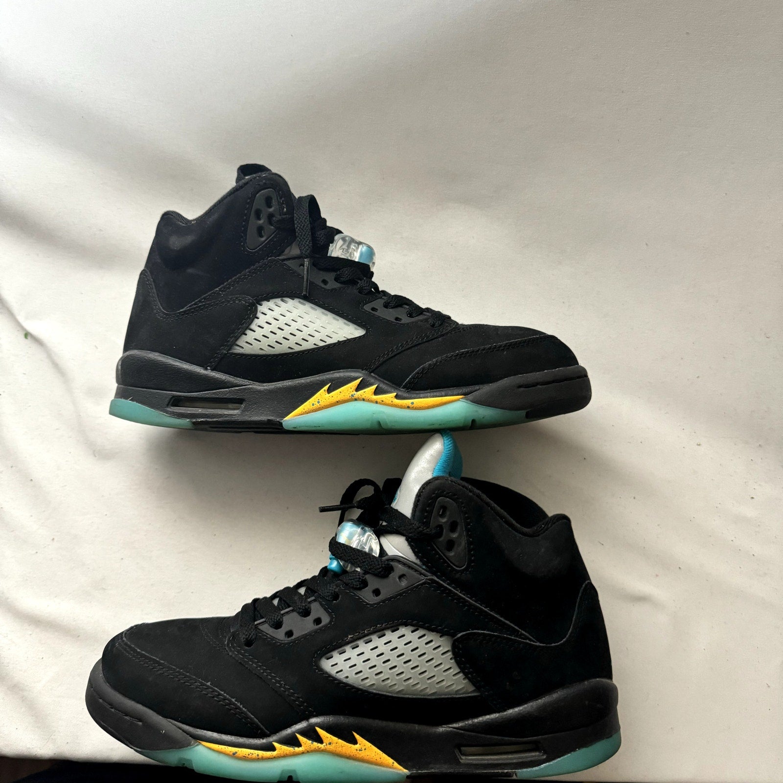 Air Jordan 5 Retro GS Aqua Kids Shoes - Size 7