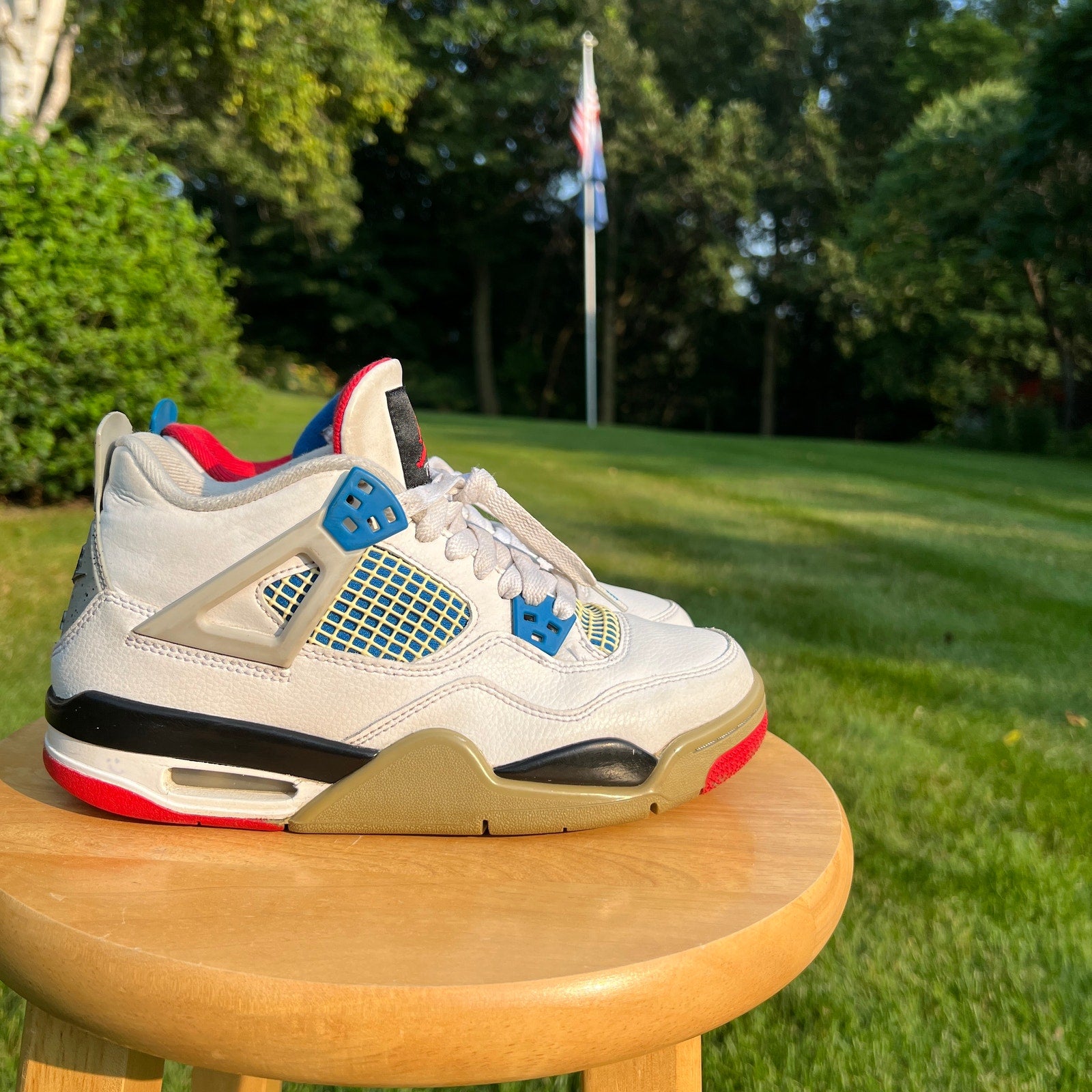 Air Jordan 4 Retro SE GS What The 4 Kids Shoes - Size 5.5