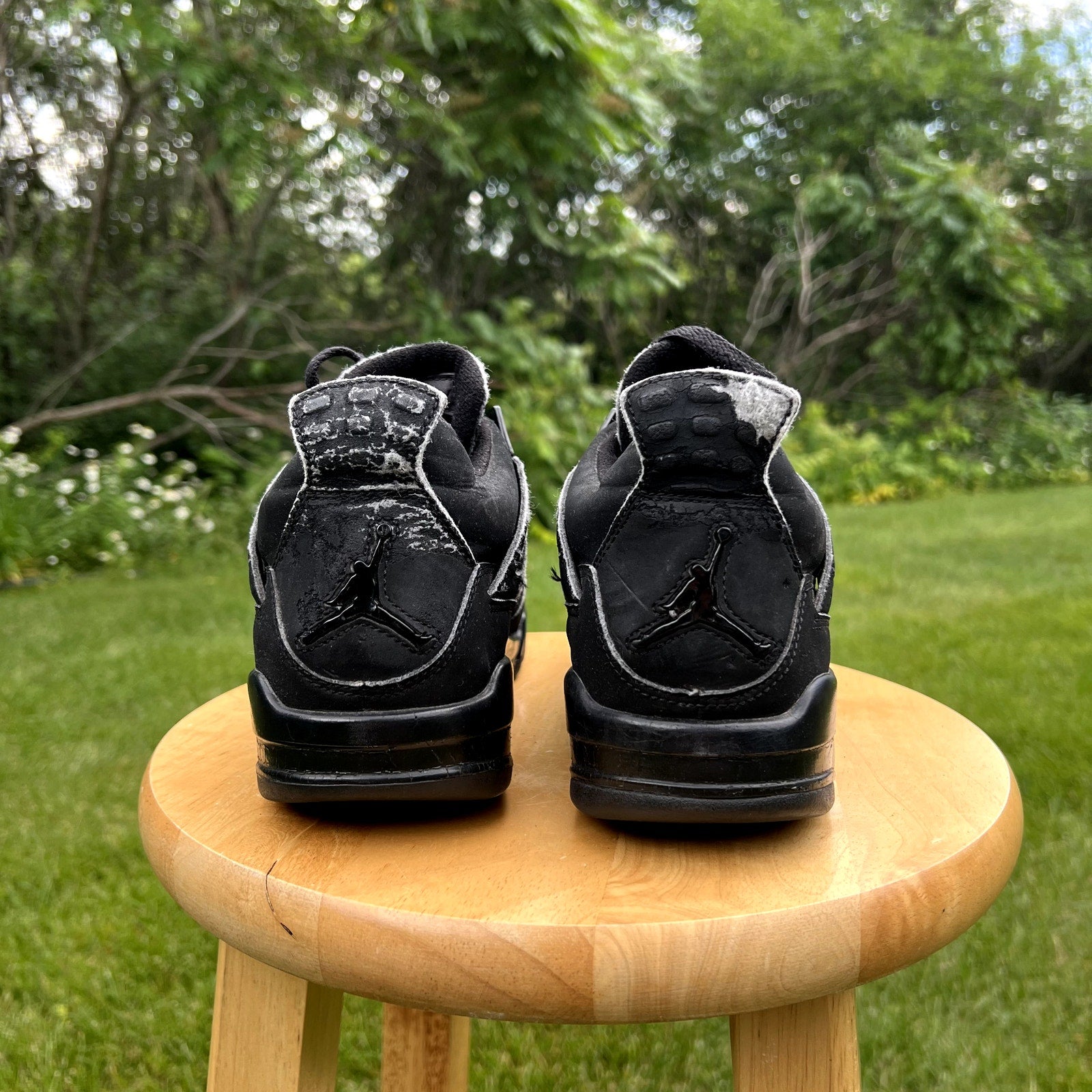 Air Jordan 4 Retro Black Cat 2006 Men's Shoes - Size 9