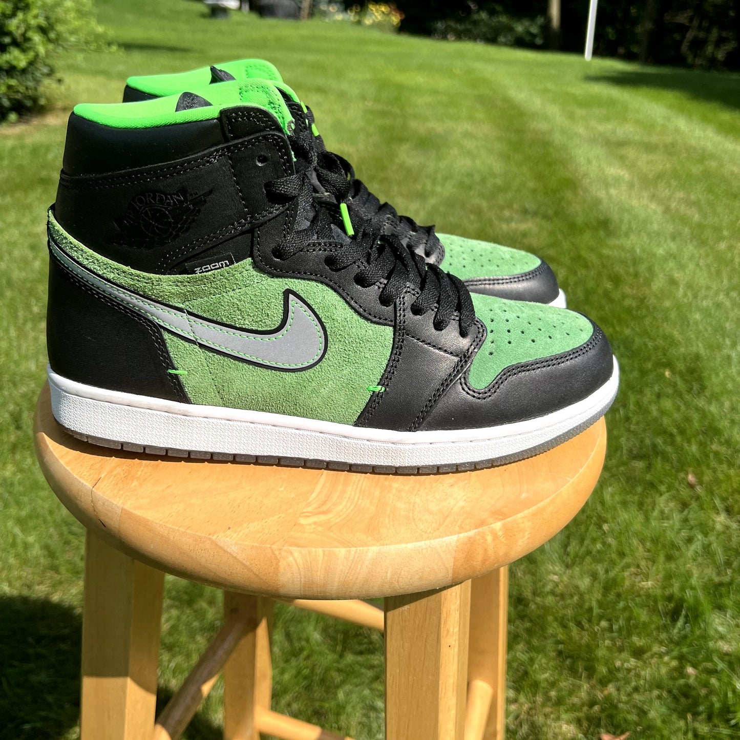 Air Jordan 1 High Zoom Zen Green Men's Shoes - Size 10.5