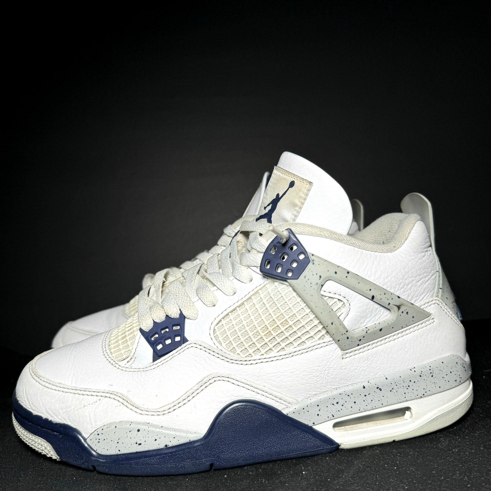 Air Jordan 4 Retro Midnight Navy Men's Shoes - Size 9