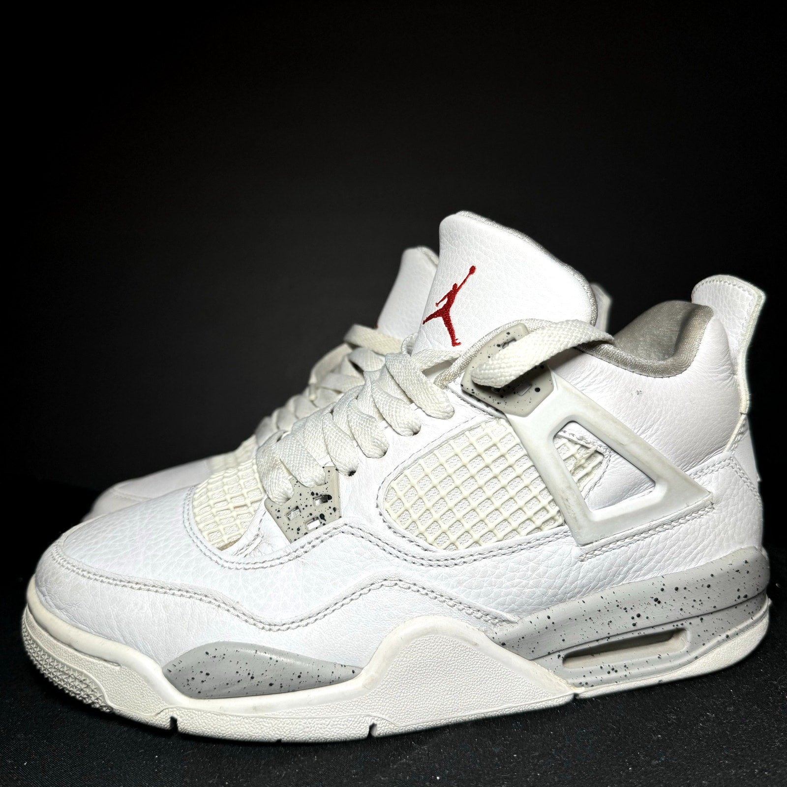 Air Jordan 4 Retro GS White Oreo Kids Shoes - Size 5