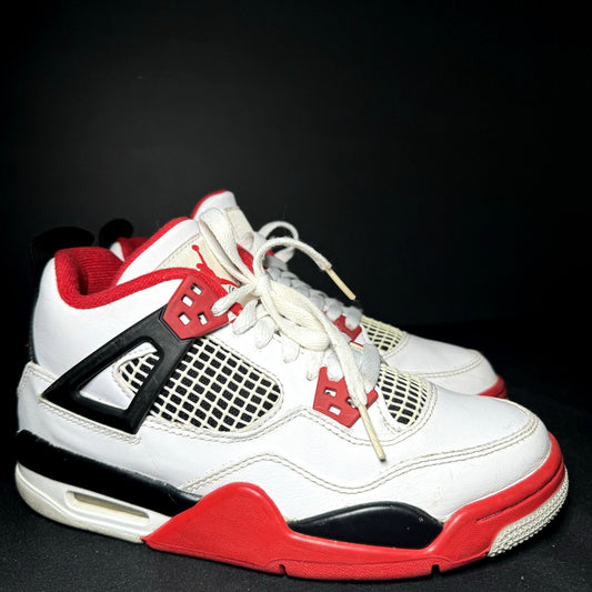 Air Jordan 4 Retro OG GS Fire Red 2020 Kids Shoes - Size 4.5