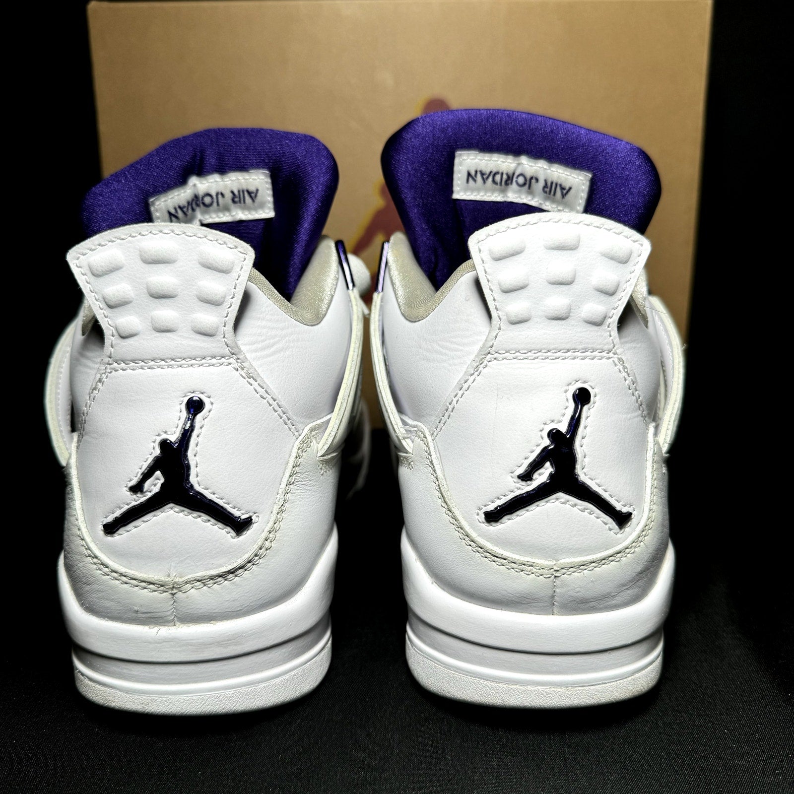 Air Jordan 4 Retro Purple Metallic Men's Shoes - Size 9.5