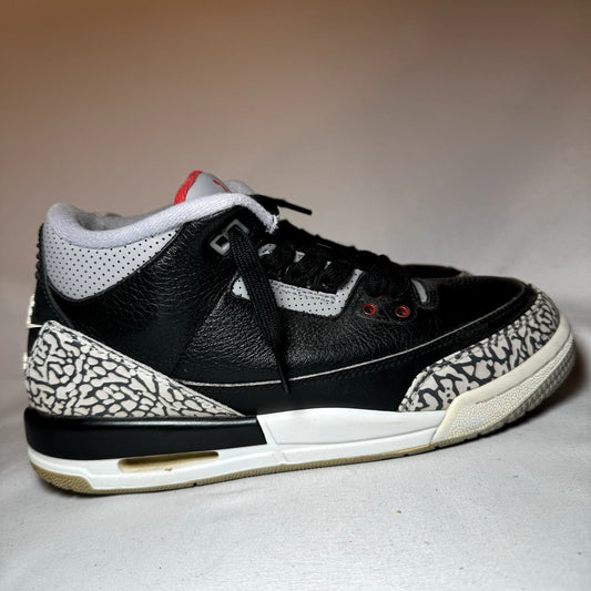 Air Jordan 3 Retro OG BG Black Cement 2018 Kids Shoes - Size 7