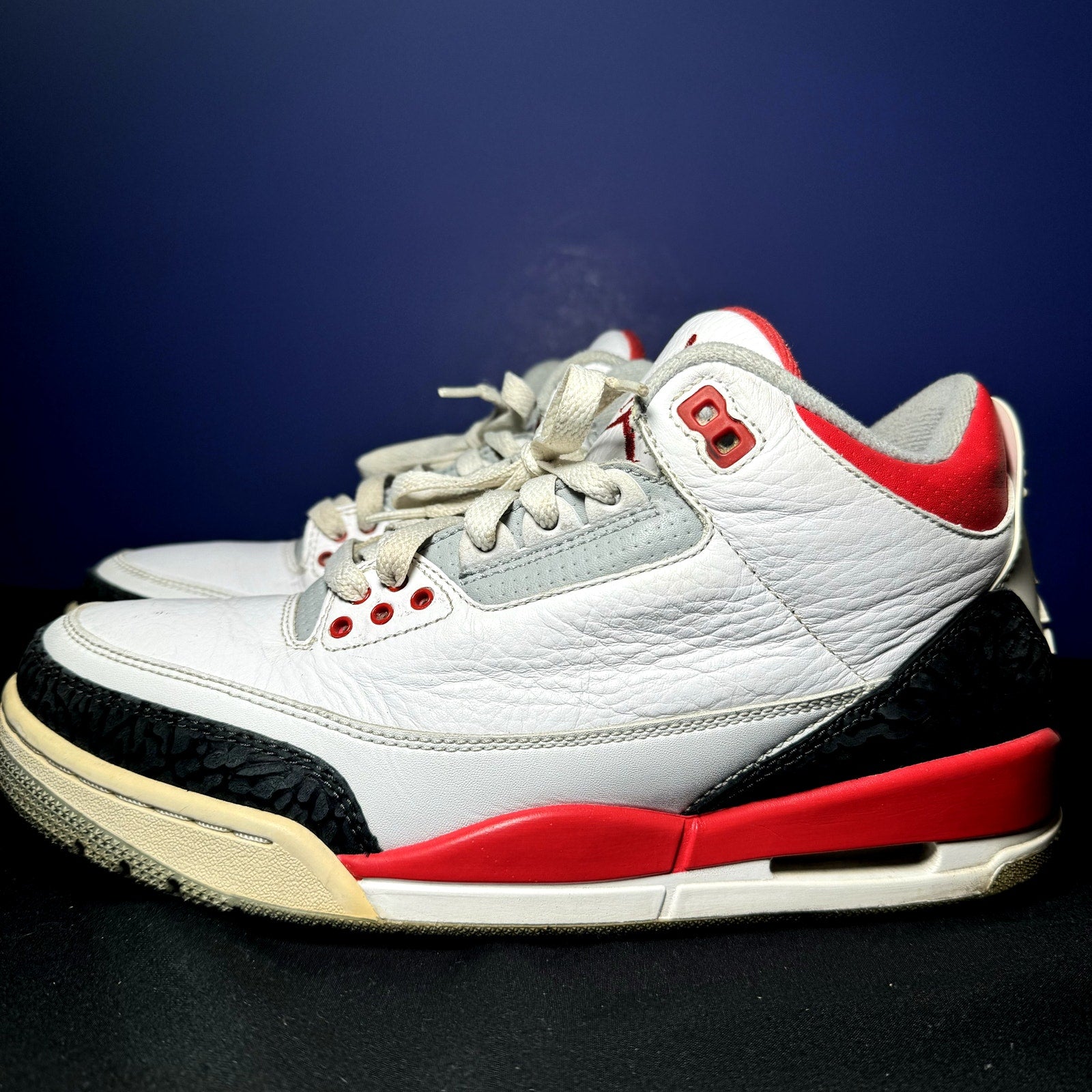 Air Jordan 3 Retro Fire Red 2013 Men's Shoes - Size 8