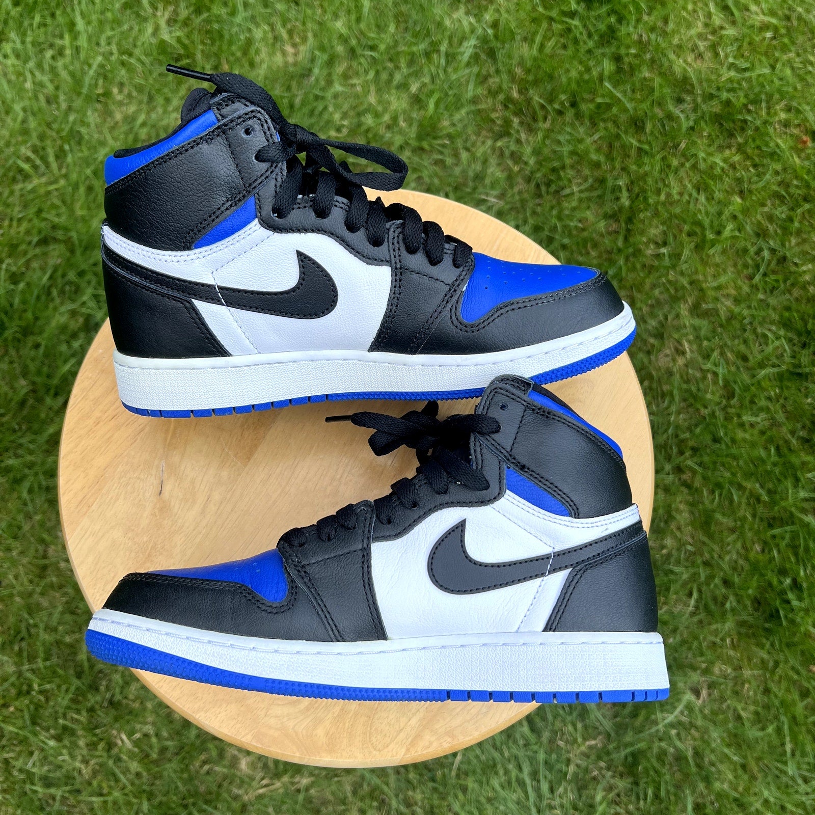 Air Jordan 1 Retro High OG GS Royal Toe Kids Shoes - Size 5.5