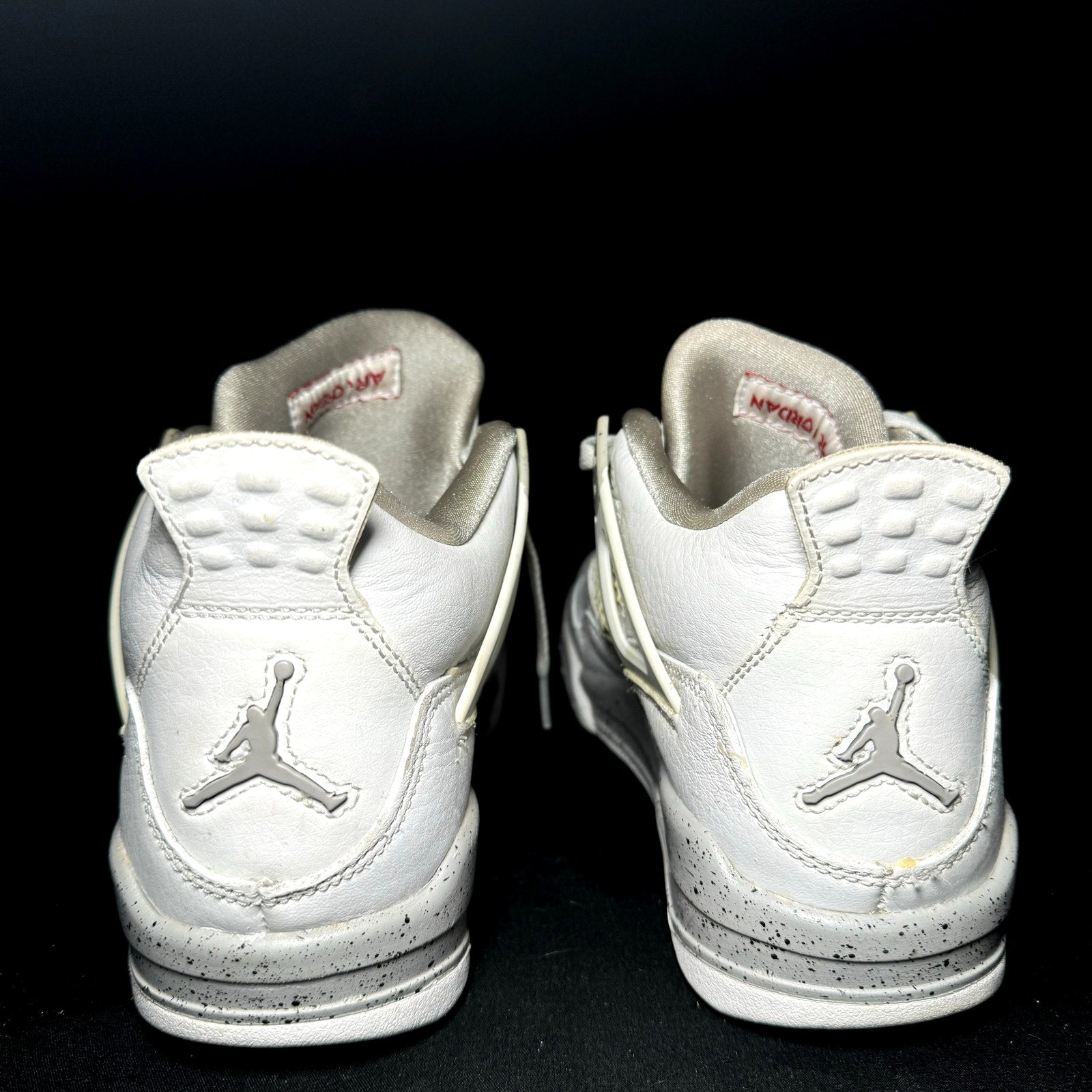 Air Jordan 4 Retro GS White Oreo Kids Shoes - Size 4