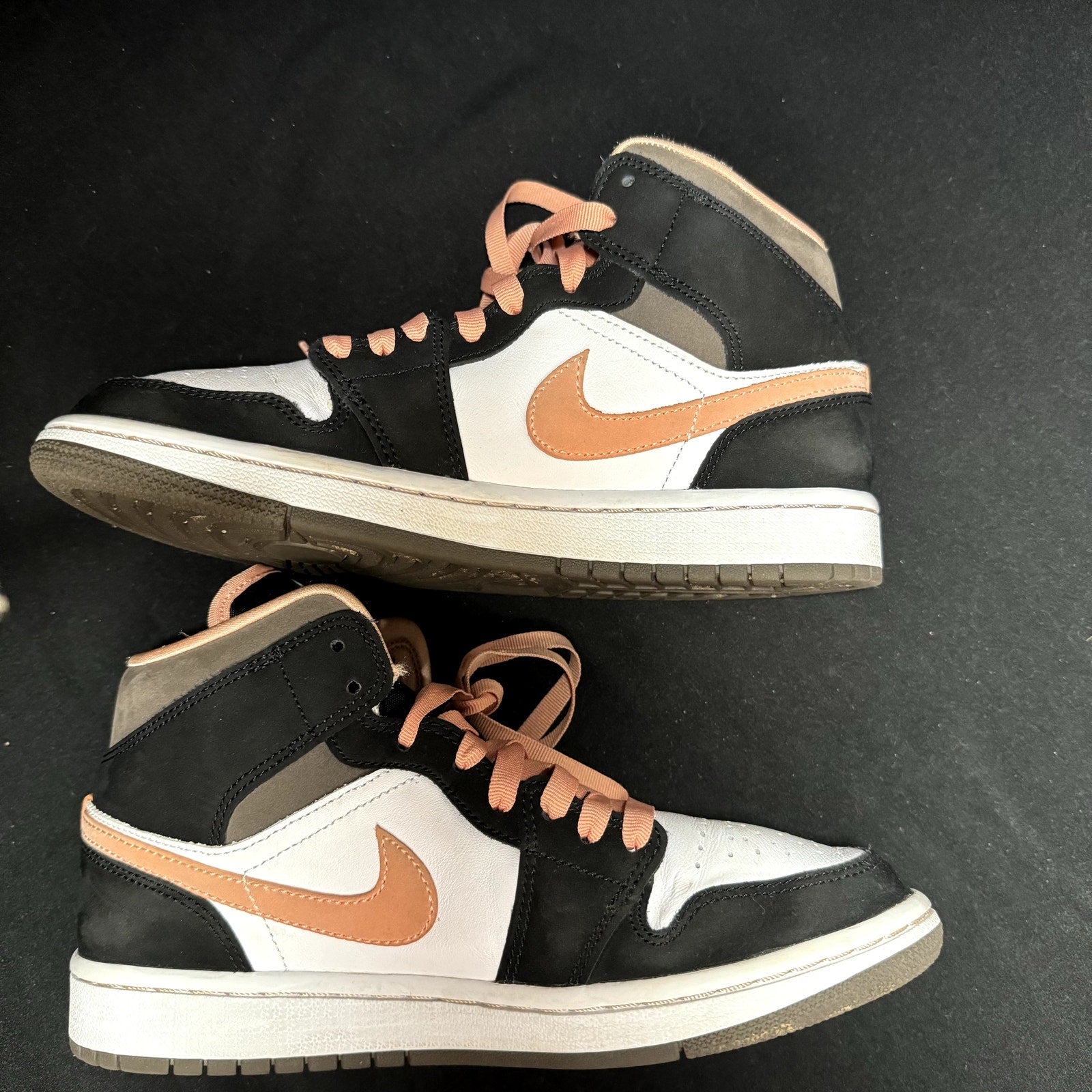 Air Jordan 1 Mid SE Peach Mocha Women's Shoes - Size 7.5