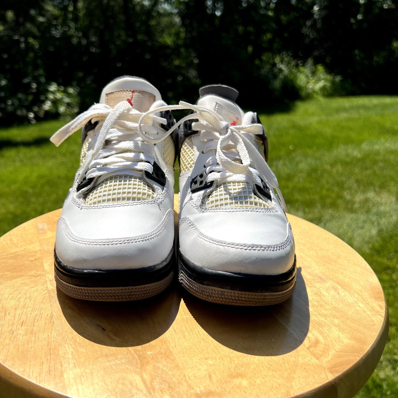 Air Jordan 4 Retro GS White Cement 2012 Kids Shoes - Size 5.5