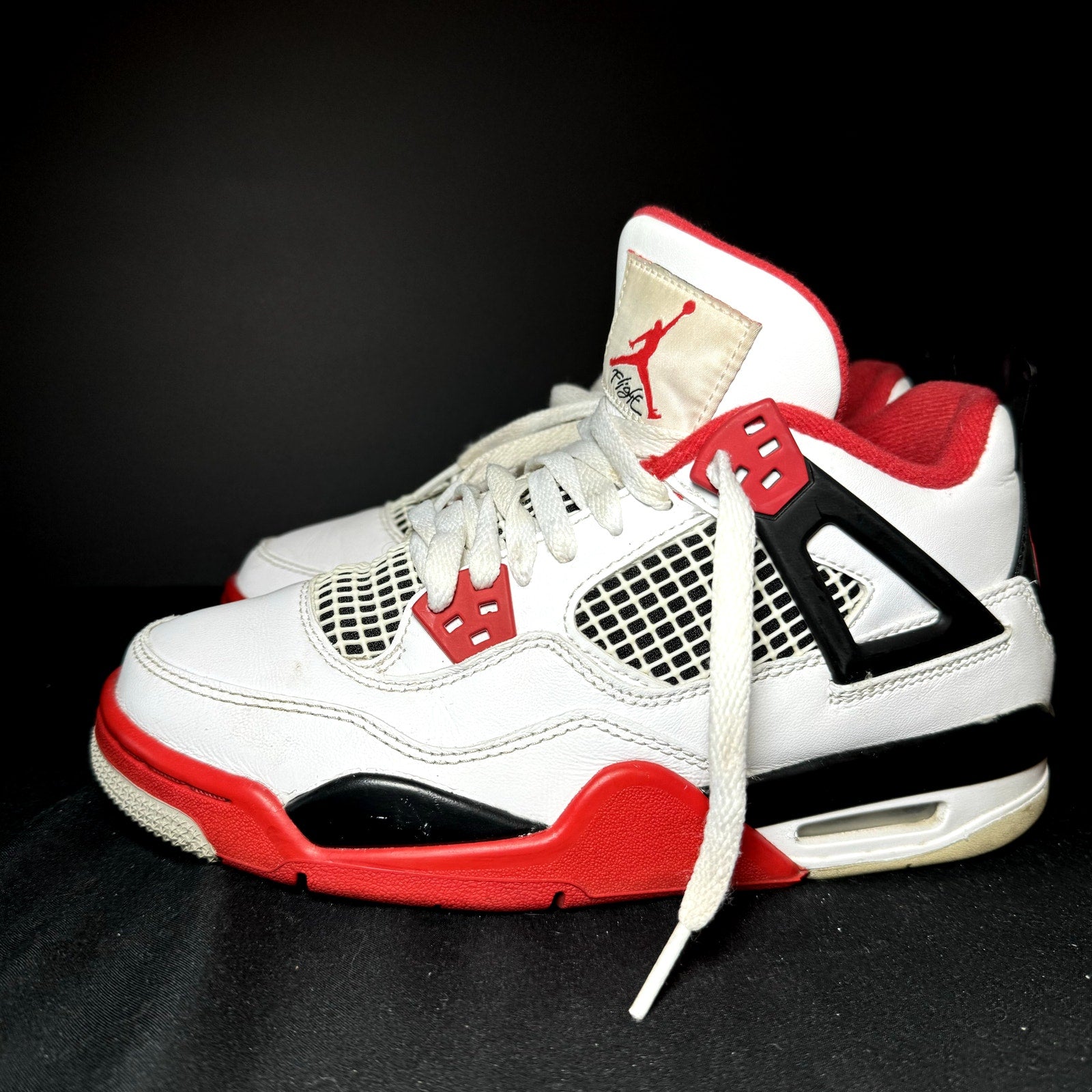 Air Jordan 4 Retro OG GS Fire Red 2020 Kids Shoes - Size 6