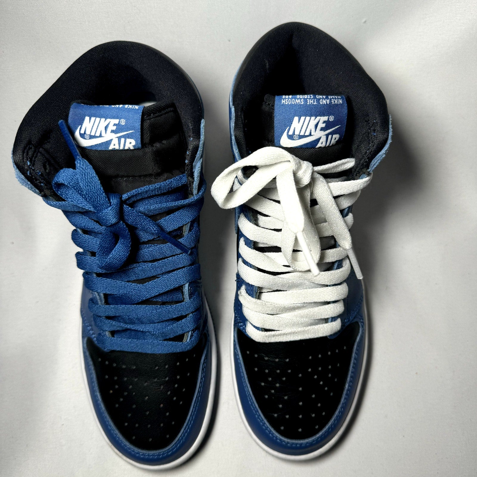 Air Jordan 1 Retro High OG GS Dark Marina Blue Kids Shoes - Size 5