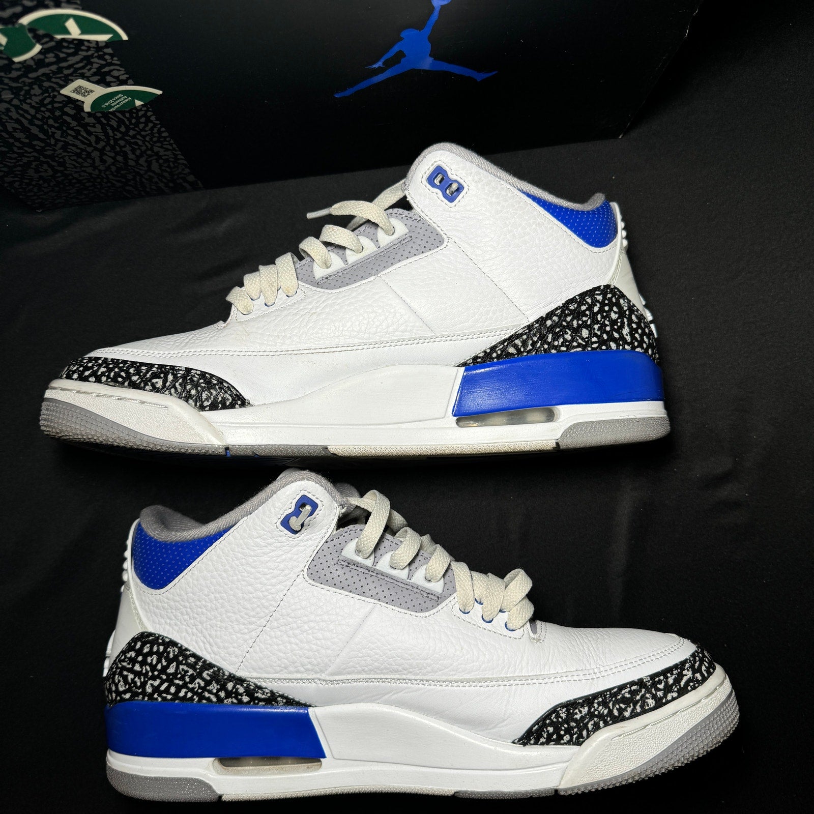 Air Jordan 3 Retro Racer Blue Men's Shoes - Size 12