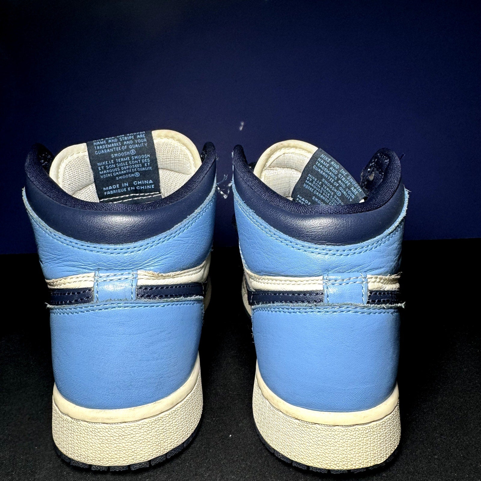 Air Jordan 1 Retro High OG GS Obsidian Kids Shoes - Size 4