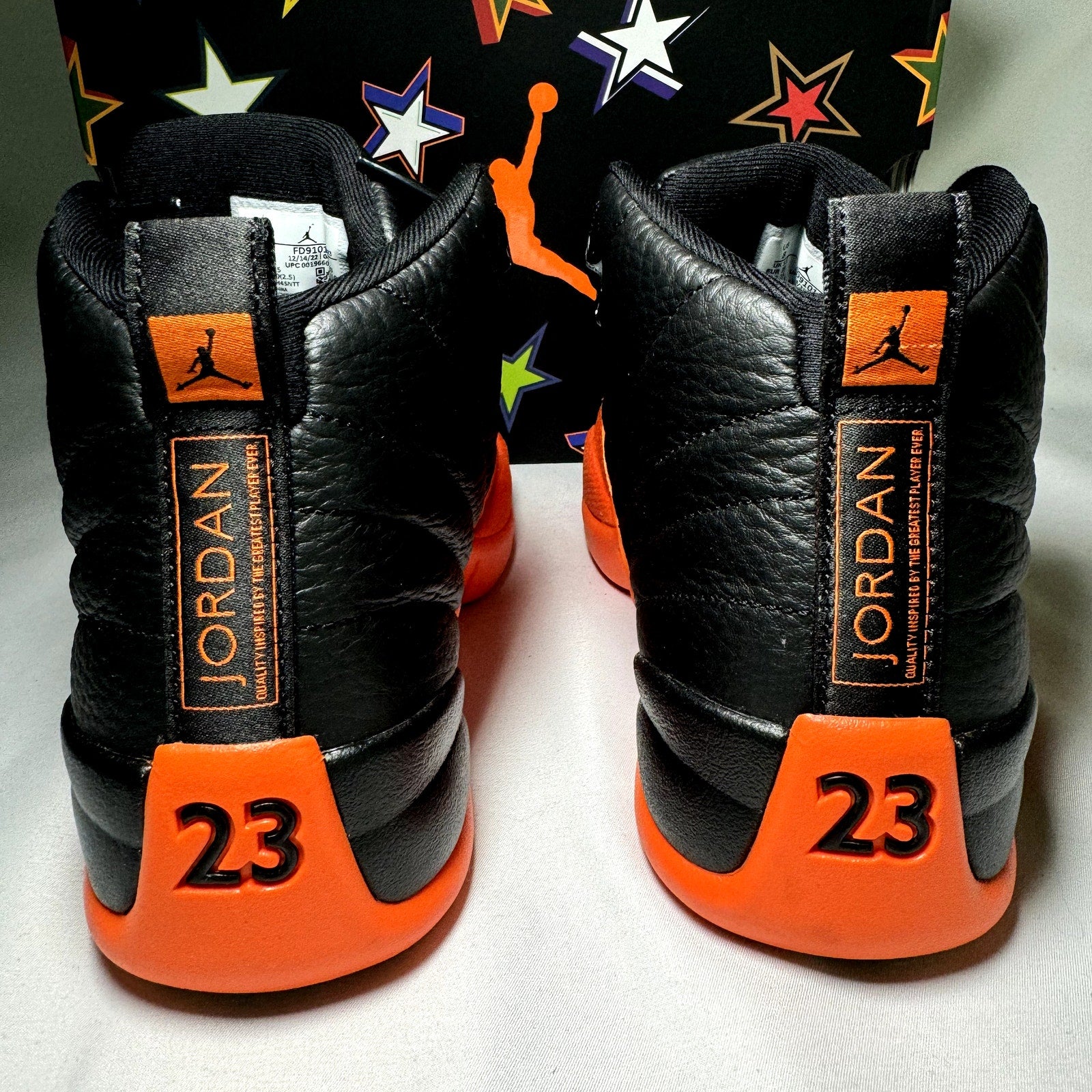 Air Jordan 12 Retro Brilliant Orange Women's Shoes - Size 8