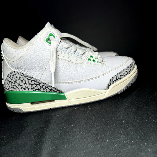 Air Jordan 3 Retro Lucky Green Women's Shoes - Size 7.5