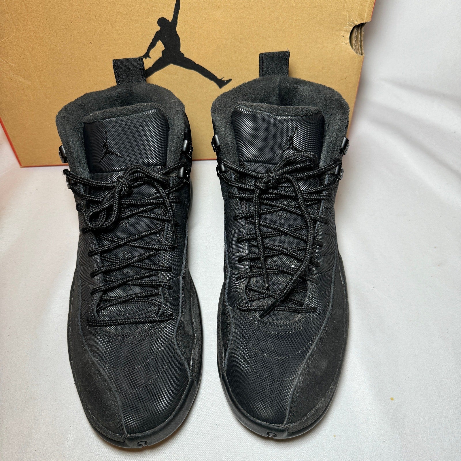 Air Jordan 12 Retro Winterized Triple Black Men's Shoes - Size 8.5