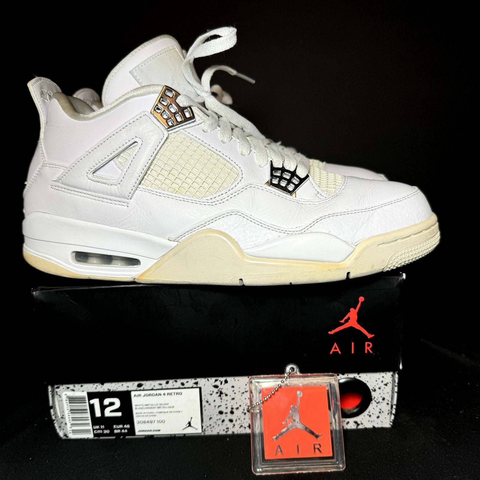 Air Jordan 4 Retro Pure Money 2017 Men's Shoes - Size 12