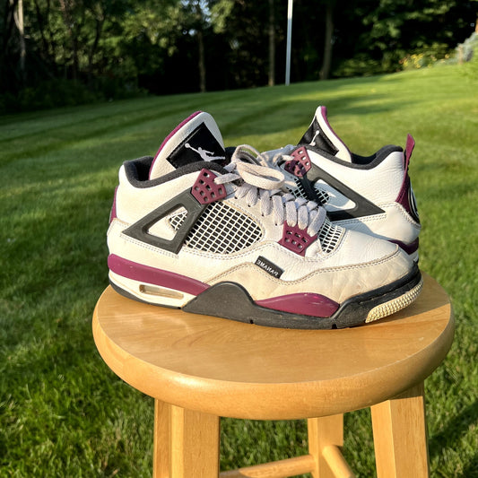 Paris Saint-Germain x Air Jordan 4 Retro Bordeaux 2020 Men's Shoes - Size 8.5