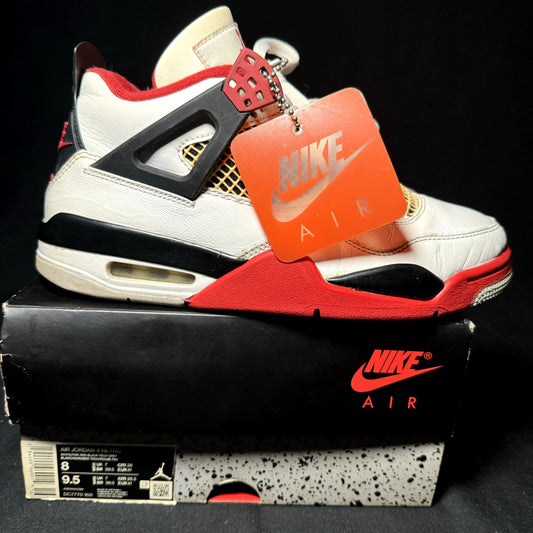 Air Jordan 4 Retro OG Fire Red 2020 Men' Shoes - Size 8