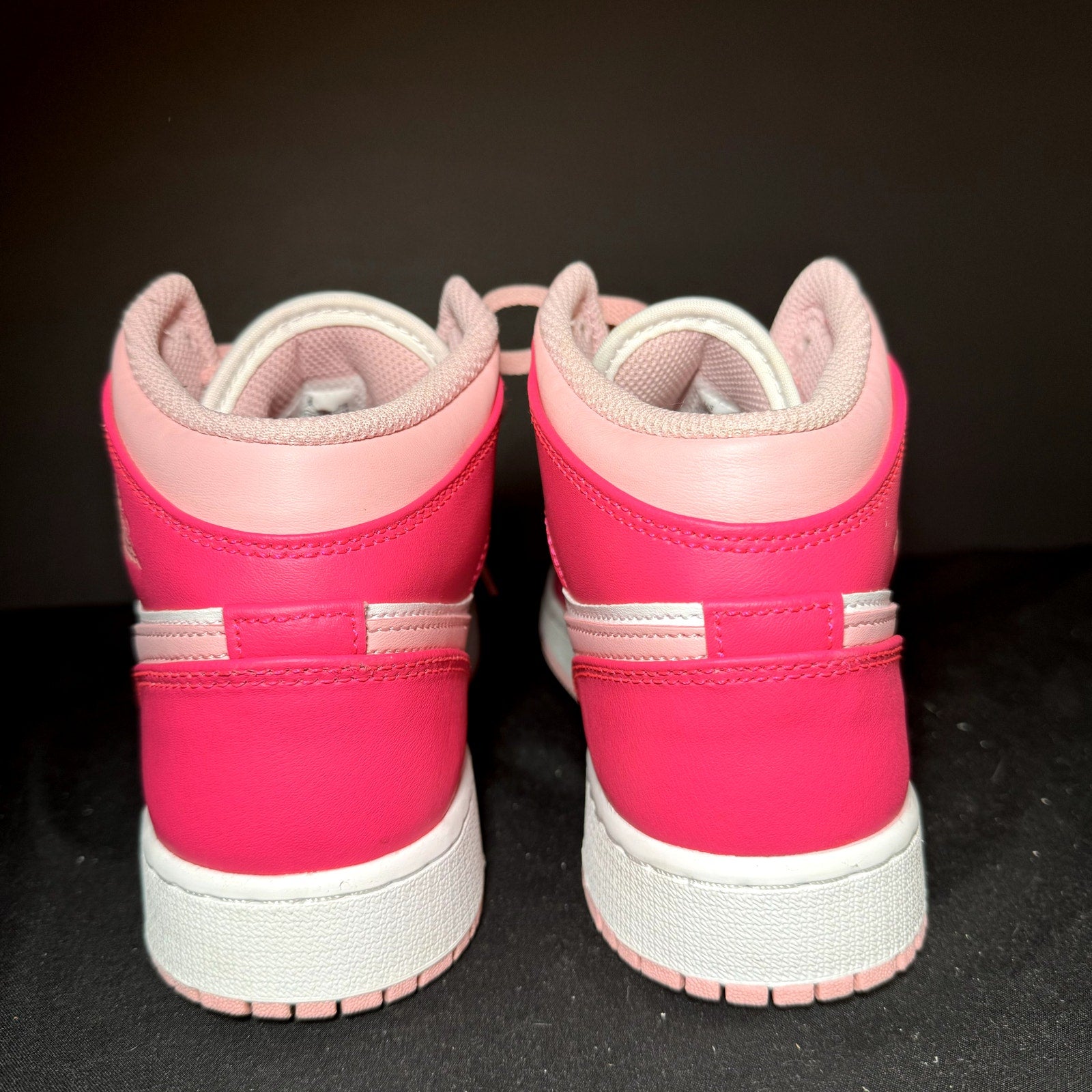 Air Jordan 1 Mid GS Fierce Pink Kids Shoes - Size 6