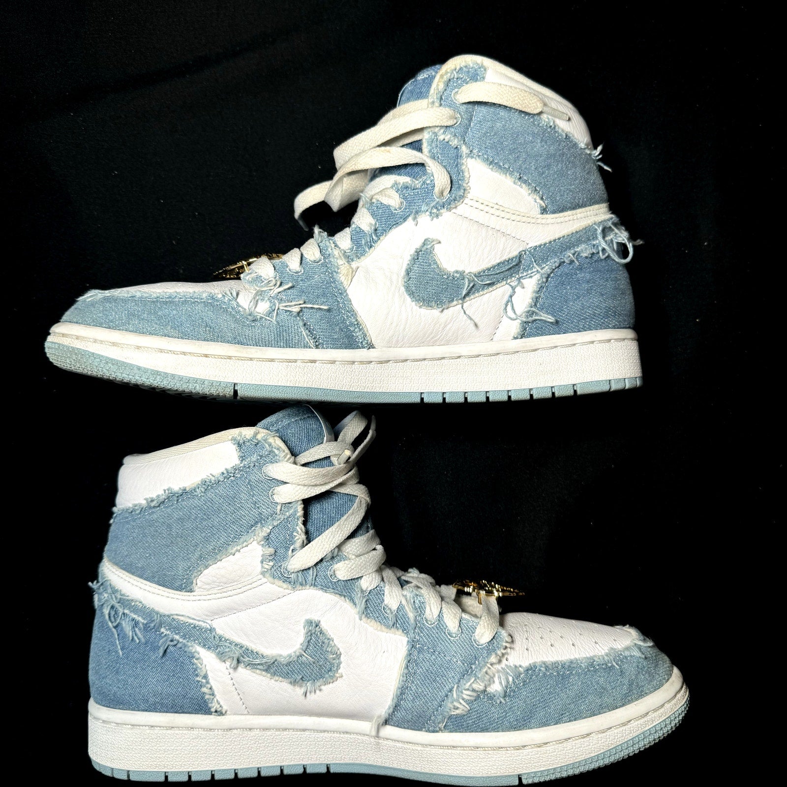 Air Jordan 1 Retro High OG Denim Women's Shoes - Size 9