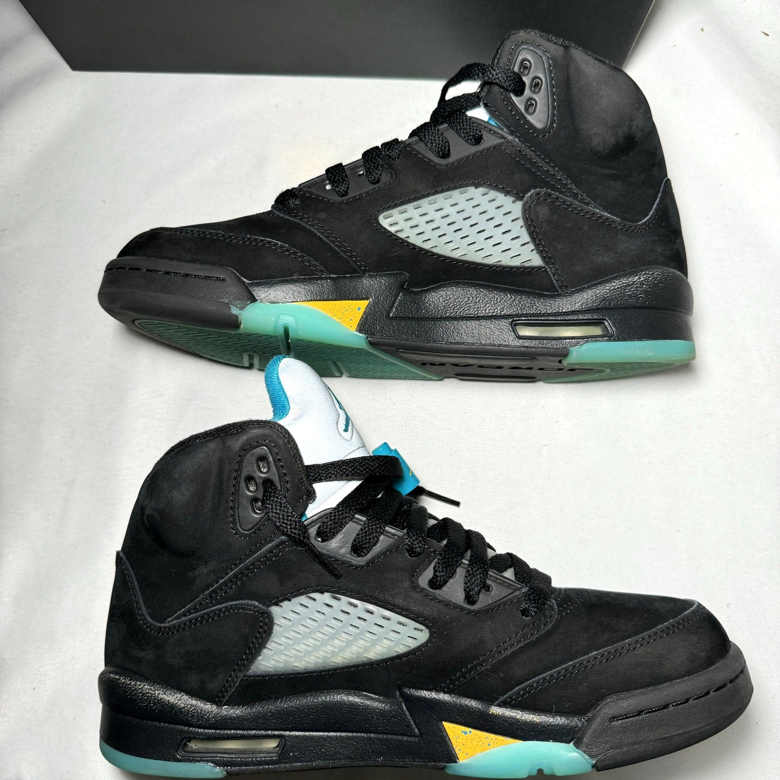 Air Jordan 5 Retro GS Aqua Kids Shoes - Size 7