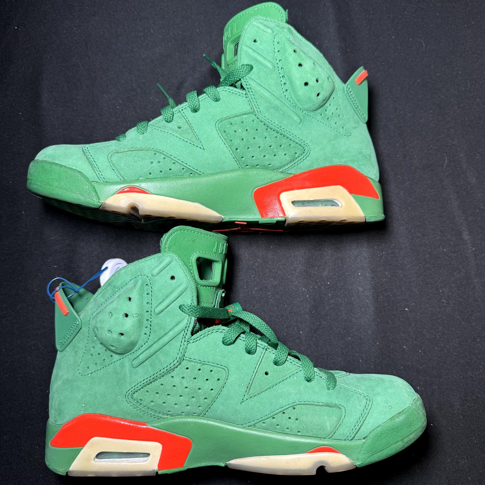 Air Jordan 6 Retro NRG Green Suede Gatorade Men's Shoes - Size 9