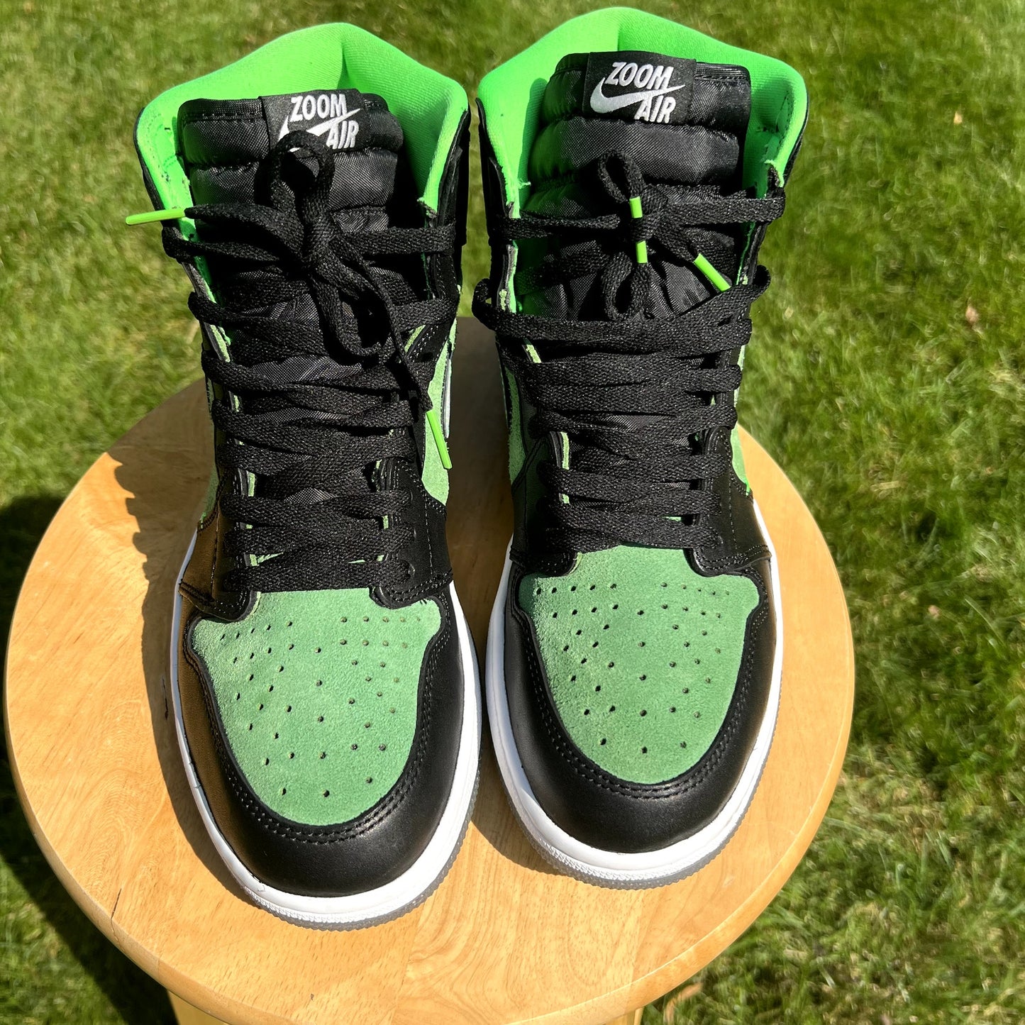 Air Jordan 1 High Zoom Zen Green Men's Shoes - Size 10.5