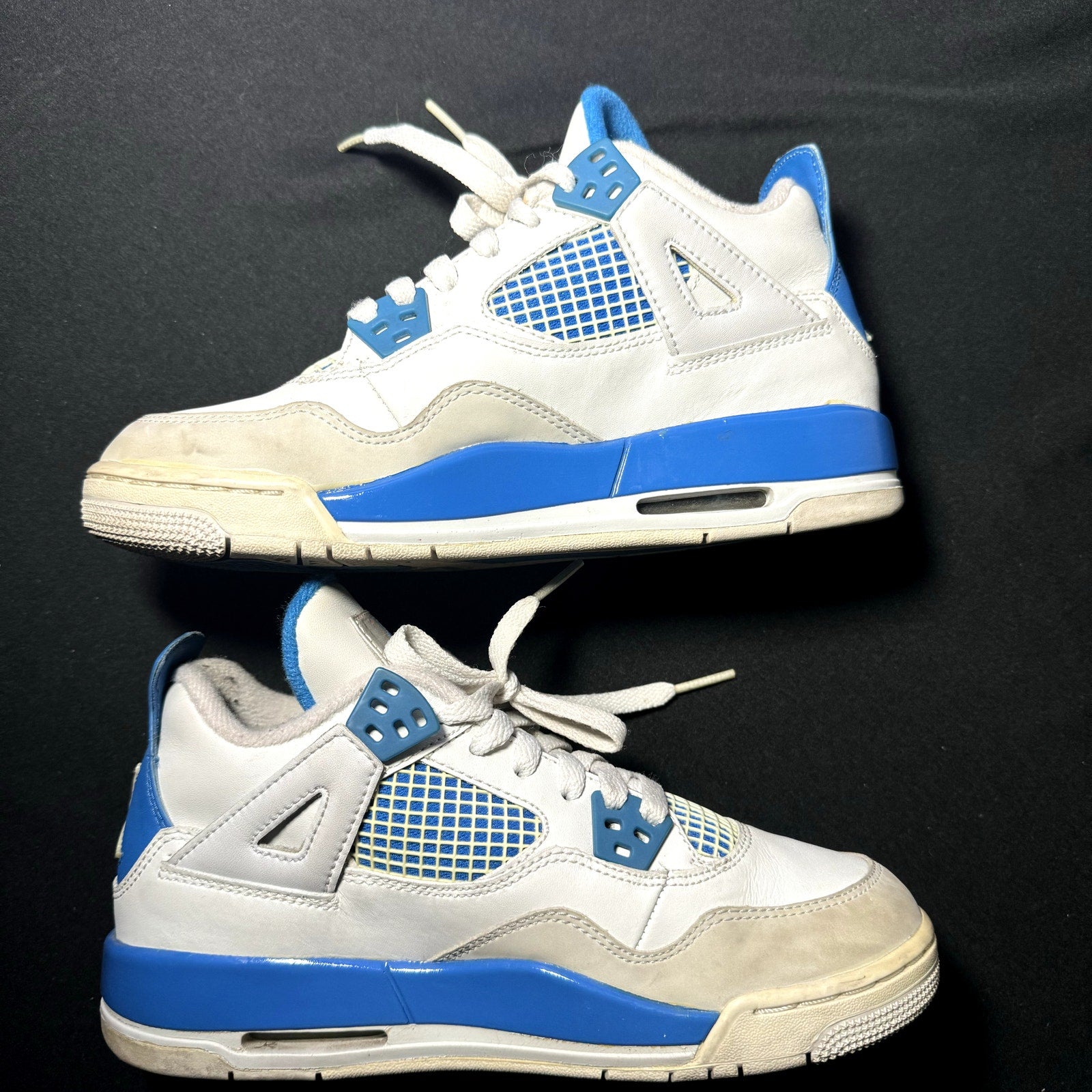 Air Jordan 4 Retro GS Military Blue 2012 Kids Shoes - Size 5