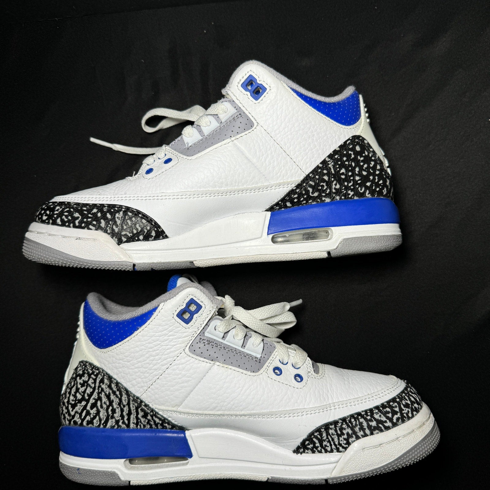 Air Jordan 3 Retro GS Racer Blue Kids Shoes - Size 6